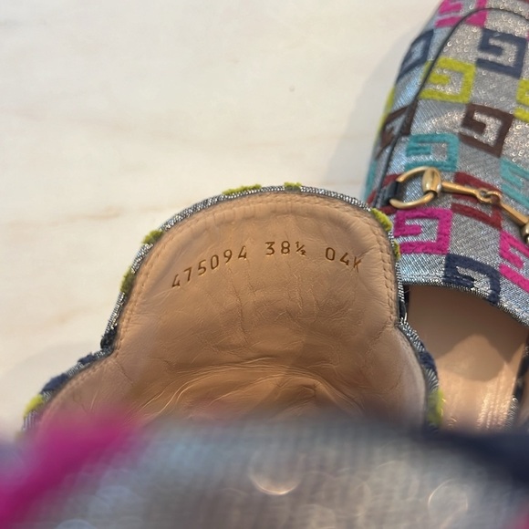 Gucci Lurex Princetown metallic GG Mules! - Picture 11 of 12